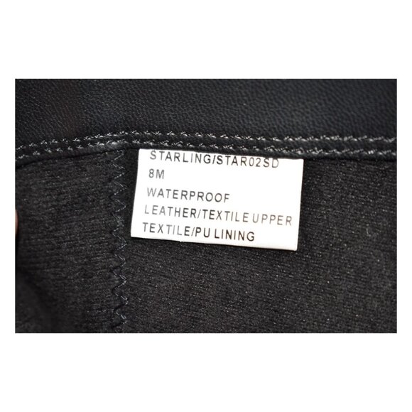 New! Blondo Starling Waterproof Boot Black Leather Size 8 DD518 5050 Stretch - Picture 7 of 7